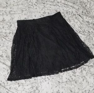Black lace Express Skirt NWT